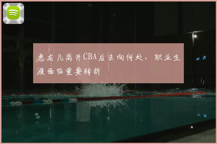 惠龙儿离开CBA后去向何处,职业生涯面临重要转折