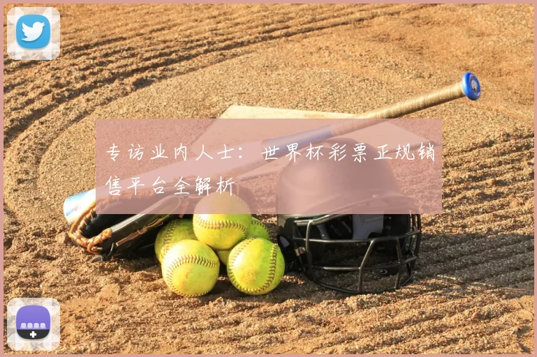 专访业内人士:世界杯彩票正规销售平台全解析